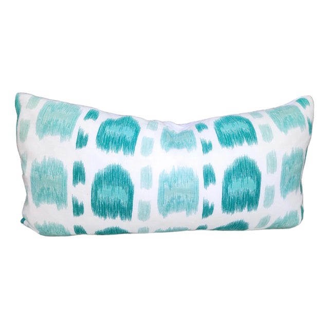 Alan Campbell Cintra Turquoise Fabric For Sale