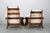 Brutalist Oak Armchairs, Czechoslovakia, 1970s, Set of 2 For Sale - Image 4 of 17