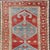 Antique Kurdish Medallion Gallery Runner in Red, Denim Blue, and Eggshell 4'8 X 10'6 For Sale - Image 4 of 12
