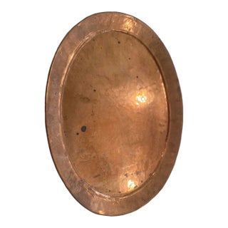 Large Early 20th Century Turkish Copper Serving Tray For Sale