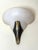 Art Deco Style Hand-Carved Alabaster and Brass Wall Sconces, 1980, Set of 2 For Sale - Image 6 of 15