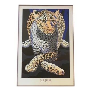 1990s Tom Taylor Cheetah Poster, Framed For Sale