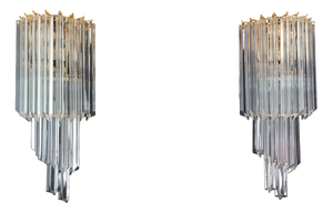Vintage Murano Wall Sconces, 1990, Set of 2
