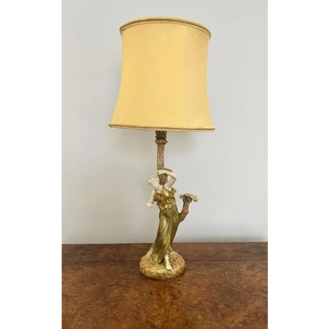 Table Lamp from Royal Worcester, 1920s For Sale - Image 6 of 12