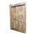Antique Indian Om Carved Double Door | Whitewashed Vintage Exterior Statement Doors For Sale