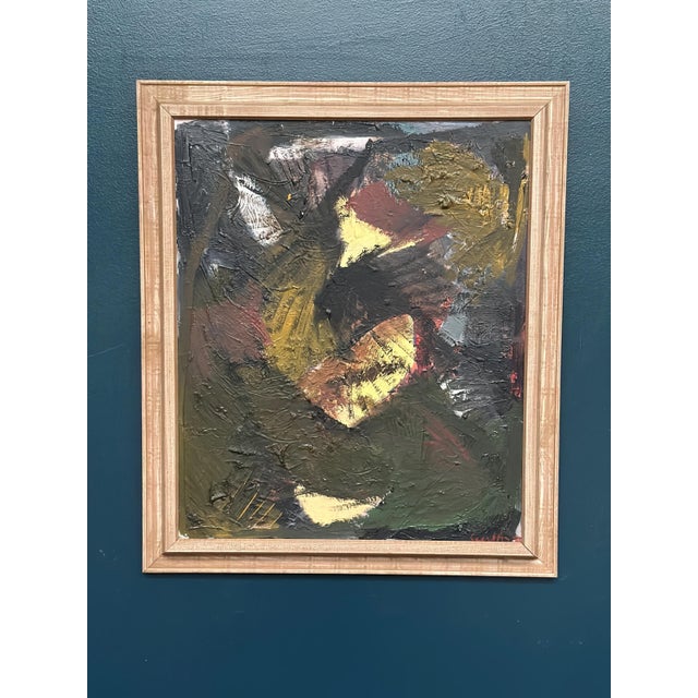 Curt Agge, Composition, 1959, Oil on Canvas, Framed For Sale - Image 9 of 15