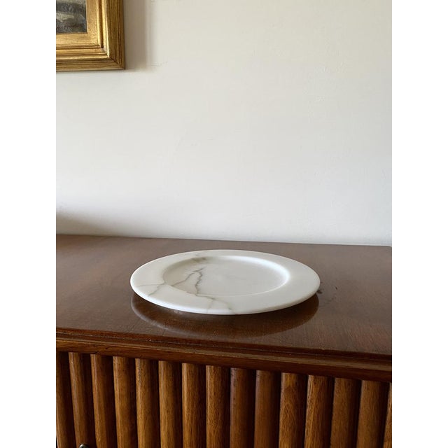 White Carrara Marble Centerpiece by Sergio Asti, Italy, 1970s For Sale - Image 6 of 15
