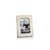 Cote d'Ivoire Bone Inlay Photo Frame with Rounded Corners, 4" x 6" For Sale - Image 4 of 4