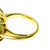 late 20th Century 18k Yellow Gold Large Peridot and Diamond Ring, , Size 6 For Sale - Image 9 of 11