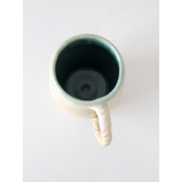 Vintage Coastal Studio Pottery Mug For Sale - Image 9 of 11