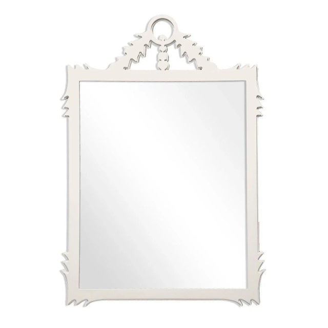 Contemporary Fleur Home Garden District Lafitte Rectangle Mirror in White Dove, 29x51 For Sale - Image 3 of 3