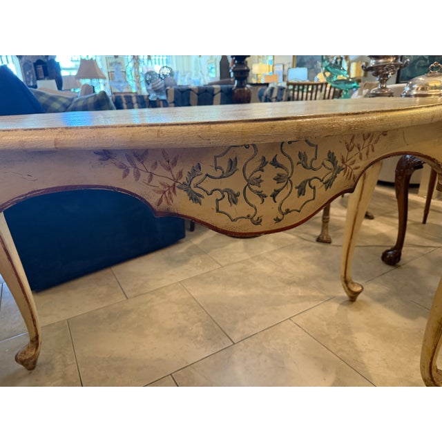 Italian Hand Painted Console Table in the Florentine Style For Sale - Image 17 of 18