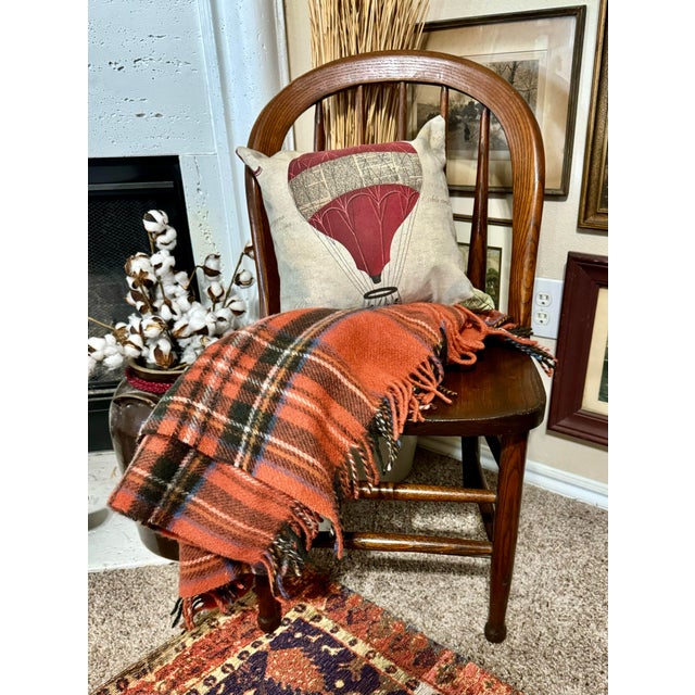 Gorgeous Vintage 1920’s Haywood Wakefield Spindle Back Oak Side Chair With Metal Rod Reinforcement. Solid Oak construction...