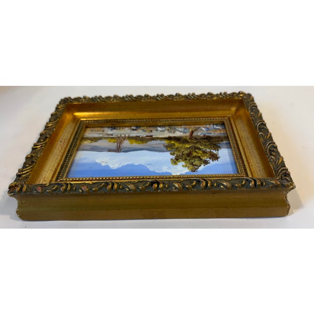 Mid 20th Century Miniature Oil Painting by West Texas Artist John W. Richey For Sale - Image 5 of 10