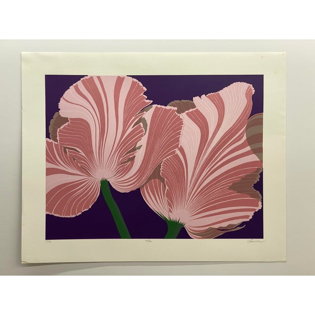 Post Modern Serge Samama" Tulips" Serigraph, 1983. Signed, numbered and titled in pencil in the lower margin. Published by...