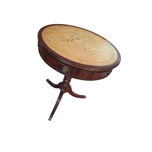 Vintage Drum Table, 1980s For Sale - Image 9 of 15