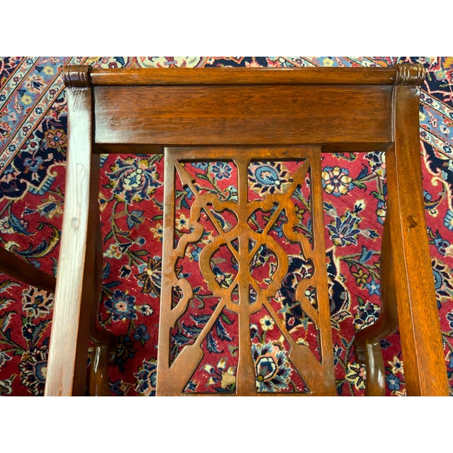 Pair of Late 20th Century Regenecy Style Arm Chairs For Sale - Image 11 of 12