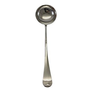 1980s Silver Soup Ladle, Rattail . For Sale
