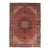 Antique Persian Heriz Carpet Handmade Wool Oriental Rug, Rust, Navy, Ivory, Gold For Sale