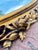 Oval 1940s Wall Mirror With Gold Frame And Floral Decoration In Louis XVI Style For Sale - Image 6 of 8