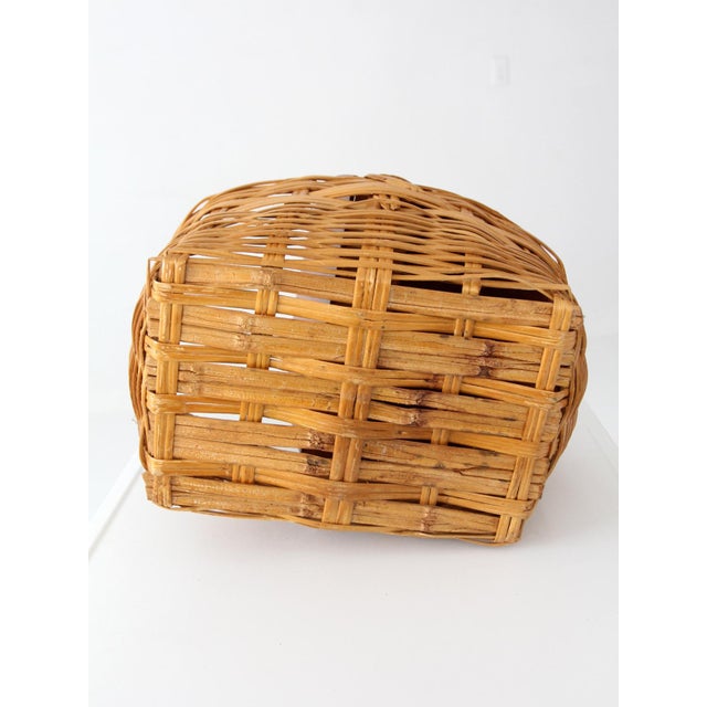 Vintage Wicker Picnic Basket For Sale - Image 13 of 13