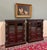Wood Antique French Pair of Renaissance Carved Bookcases Display Cabinets Oak c.1900 For Sale - Image 7 of 18