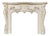Lavish French Rococo Style Carved Fireplace Mantle with Floral Garland For Sale