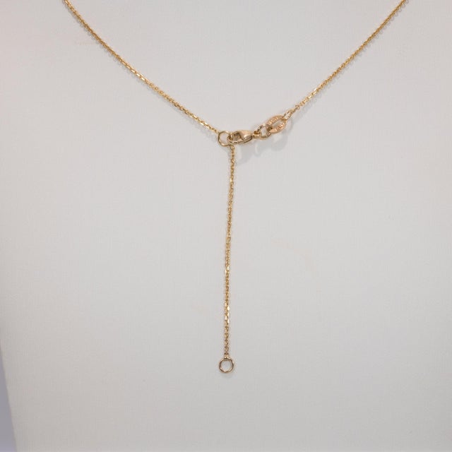 Metal Natural Zambian Emerald Necklace in Solid 14k Gold – 2mm Round Green Emerald Gem For Sale - Image 7 of 7