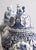 Ceramic Large Mid-Century Dutch Delft Lidded Ginger Jars Vases - A Pair For Sale - Image 7 of 10