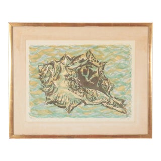 Ivo Grbic's "Skoljka" (Shell) Artists Proof Gilt Framed For Sale