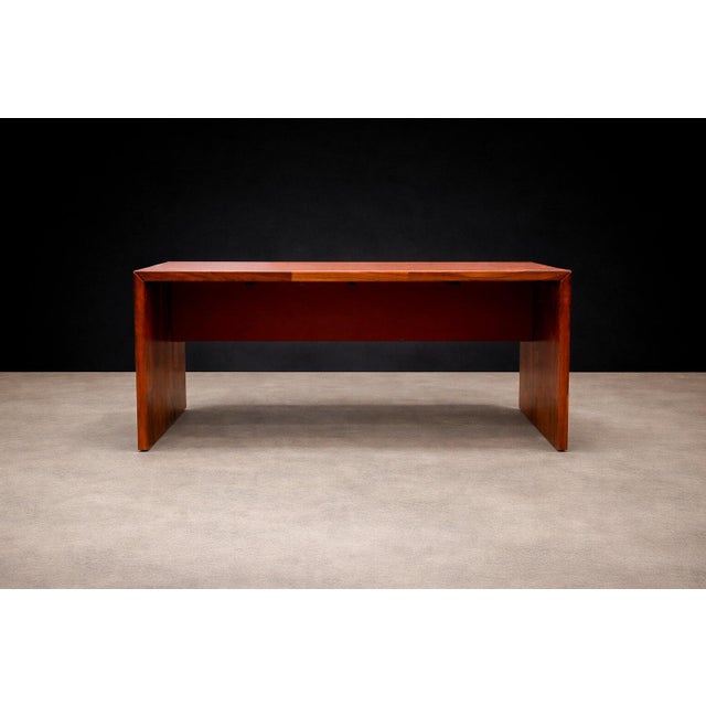 Wood Foldable Desk in Rosewood, Jorge Zalszupin, 1970s For Sale - Image 7 of 8