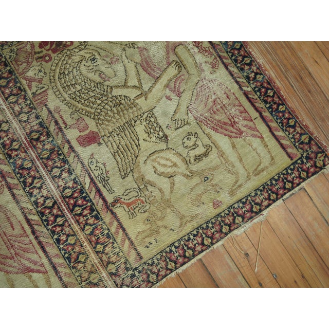 Pictorial Antique Mat For Sale In New York - Image 6 of 10