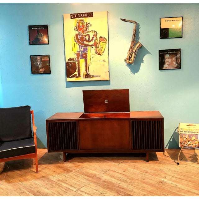 RCA Circa 66 Rca Annapolis Encomium Refurbished Mid Century Modern Stereo Console Record Player For Sale - Image 4 of 9