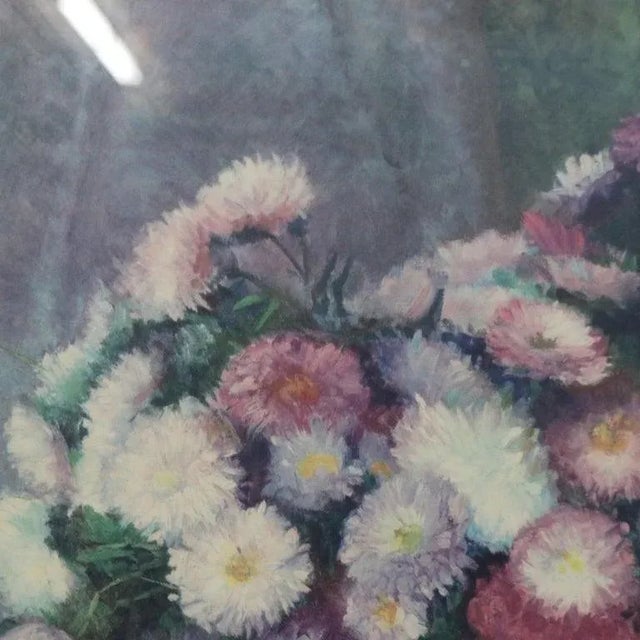 Gold Vintage Floral Still Life Print 20th Century For Sale - Image 8 of 12