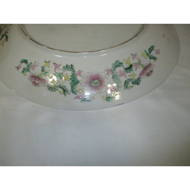 Antique Porcelain Chinese Rose Mandarin Charger For Sale - Image 10 of 14