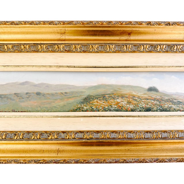 Grand Tour Vintage Italian Impressionist Panoramic Tuscan Landscape Oil Painting by Francesco Rosselli For Sale - Image 3 of 9