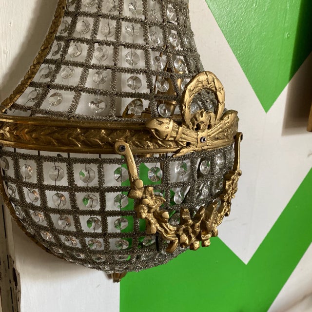 1970s French Hollywood Regency Brass Sconce For Sale In Atlanta - Image 6 of 10
