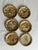 1960s Vintage Mid-Century Paper Mâché Alcohol-Proof Coasters Set of 6 For Sale - Image 5 of 10