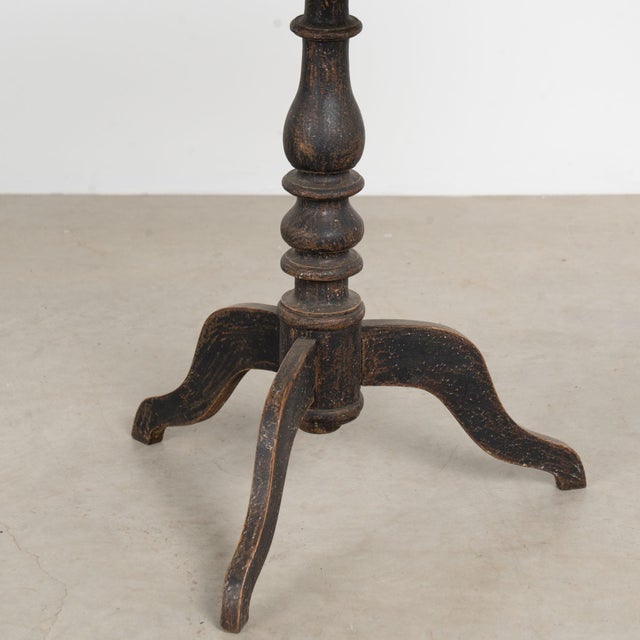 Late 18th Century Swedish Original Painted Pedestal Side Table For Sale - Image 14 of 17