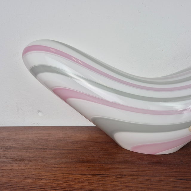 Glass Art Crescent Shaped Table Lamp from Vetri-Murano, 1960s For Sale - Image 4 of 14