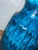 Royal Blue 1970s Grand Drip Glaze Cobalt Blue Studio Pottery Ceramic Turned Pottery Lamp For Sale - Image 8 of 10