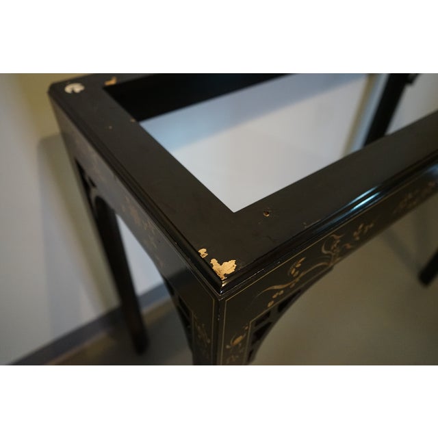 Black 1980s An Oriental George III Lacquer Bar Cabinet From Baker's Stately Homes Collection For Sale - Image 8 of 17