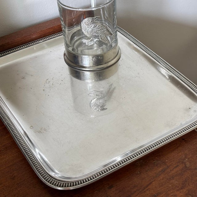 Silver French Argental Silver-Plated Platter Tray For Sale - Image 8 of 11