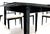 Cerused Ebonized Walnut Dining Room Table 6 Chairs Set w/ Two Extension Boards For Sale - Image 12 of 12