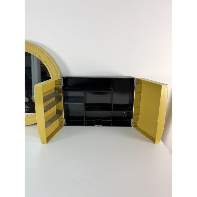 Bathroom Mirror and Cabinet, 1970s, Set of 2 For Sale - Image 9 of 11