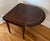 1990s Drop Leaf Inlay Side Table With Brass Feet For Sale - Image 9 of 12