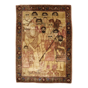 Late 19th Century Biblical Antique Zabihi Collection Lavar Kerman Rug