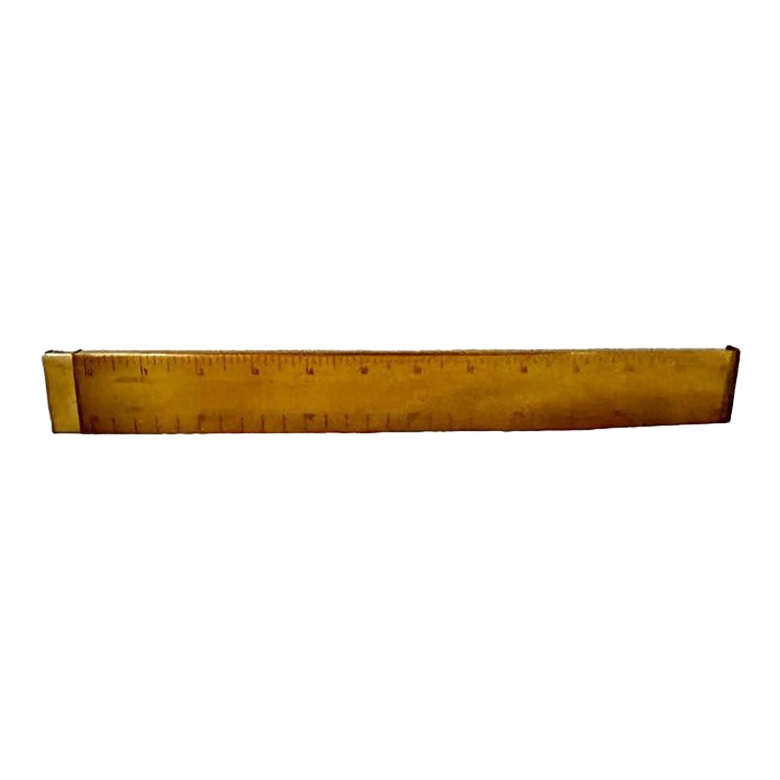 Mid 20th Century Penguins Brass Ruler Table Lighter, Unmarked | Chairish