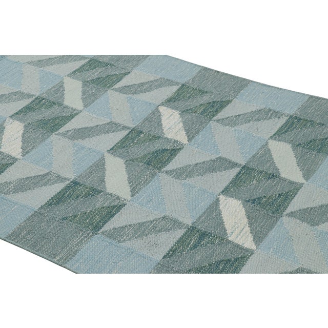 Made with handwoven wool, this 4x6 contemporary rug is an exciting new addition to Rug & Kilim’s Scandinavian rug...