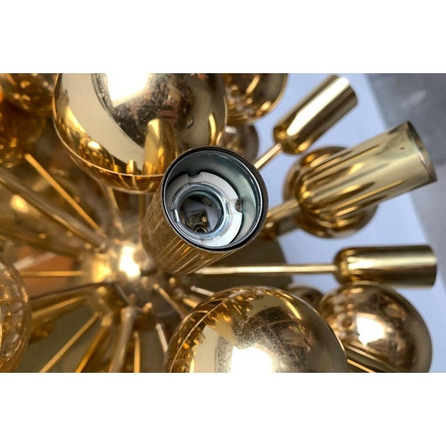 Mid-Century Modern German Brass Atomic Ceiling Lamp by Dorothee Becker for Cosack, 1970s For Sale - Image 13 of 18